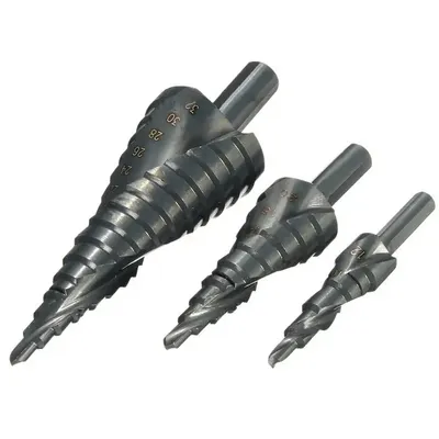 Produktbild von Set von Stufenbohrern - Schwarz, 3 Stück KP30693