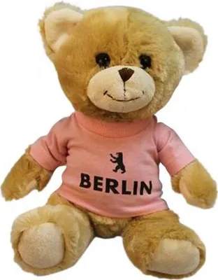 Produktbild von Plüsch - Teddybär mit Shirt - Berlin - 27061 - Größe ca 26cm