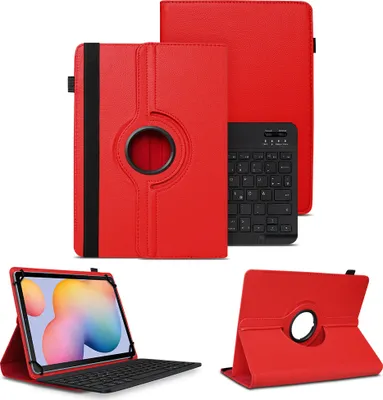 Produktbild von Schutzhülle für Samsung Galaxy Tab A11 Plus Hülle Tasche Bluetooth Tastatur CaseFarben:Rot