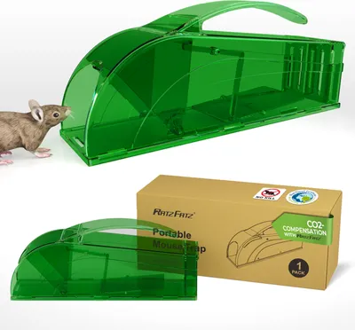 Obrázok produktu pre RatzFatz živá pasca na myši, ABS, nosnosť max. 80 kg, opakovane použiteľná