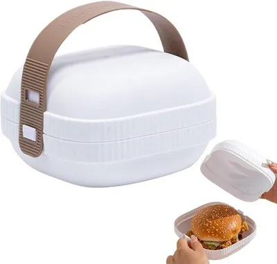 Productafbeelding van Reisfoodbox - draagbare brooddoos, picknickbox met deksel, lunchbox voor buiten, geschikt voor kamperen en reizen