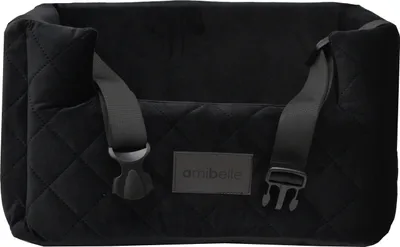 Produktbild von Hundesitz Autositze Autokörbchen Hundeautositz Autositz für Hunde Kunstleder Velvet Schwarz M