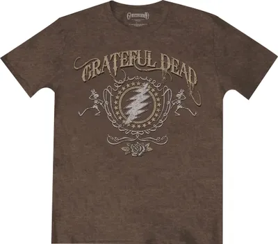 Image de Grateful Dead - T-shirt homme/femme unie RO931 (M) (Marron)