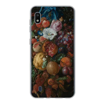 Produktbild von MuchoWow® Handyhülle Schutzhülle Hülle für Samsung Galaxy A10 Früchte und Blumen - Gemälde von Jan Davidsz. de Heem Silikon Softcase Handy Hülle - Schutzhülle