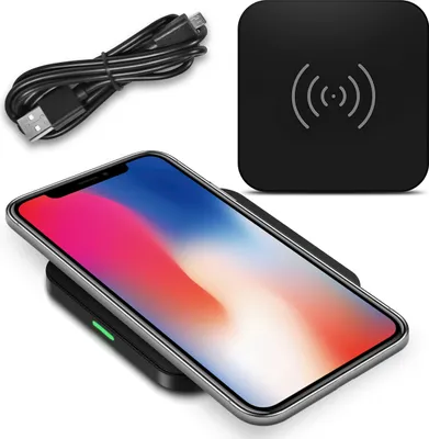 Produktbild von QI Wireless Charger Schnell Ladegerät Apple iPhone X Kabellos Induktives Laden