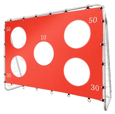 Produktbild von 2-in-1-Fußballtor für Kinder zum Training + Zielmatte 215 x 153 x 76 cm