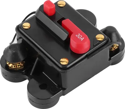 Produktbild von Auto -Audio -System -Sicherungshalter Automatischer Leistungsschalter 12V -24V DC Auto -Boot Stereo Protection30A, 78x51x38mmmm