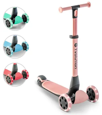 Klappbarer Dreirad-Scooter für Kinder, rosa, bis 50 kg