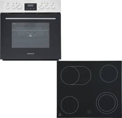 Backofen Herdset Einbau Kochfeld Glaskeramik rahmenlos Respekta HS3001-19