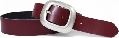 Produktbild von Ledergürtel Damen Echtleder 4 cm, große Schnalle altsilber, Gürtel FRONHOFER