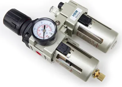 Productafbeelding van Water- en smeermiddelscheider met drukregelaar, 1/4'' HBM