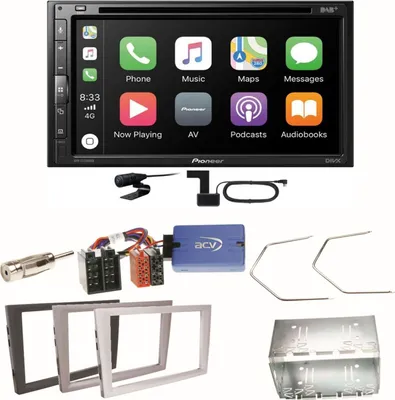 Produktbild von Pioneer AVH-Z5200DAB Android Auto Einbauset für Opel Vectra C Signum Corsa Combo