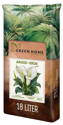 Produktbild von Green Home Aroid Erde 18 L – Spezialerde für Monstera, Philodendron & Zimmerpflanzen, Langzeitdünger, Perlit, Kokosfasern, pH 5,8, gute Drainage
