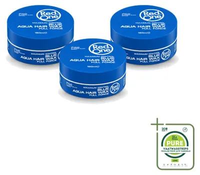 Productafbeelding van 3 x Red One Blue Aqua haarcrème - Sterke hold en glans - 150 ml - Voordelige verpakking - 3 stuks