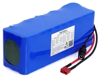 Produktbild von 36V 10Ah 18650 Lithium-Ionen-Akku - E-Scooter Akkupack - 20A BMS - Mit 42V 2A Ladegerät - Für 300–750W Motor - T-Stecker 8A