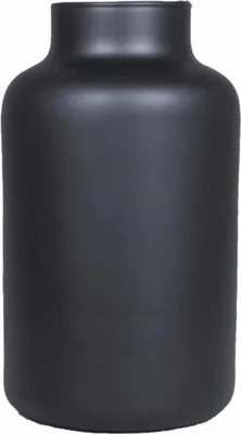 Produktbild von INNA-Glas Blumenvase Siara aus Glas, schwarz-matt, 25 cm, Ø 15 cm - Tisch Vase