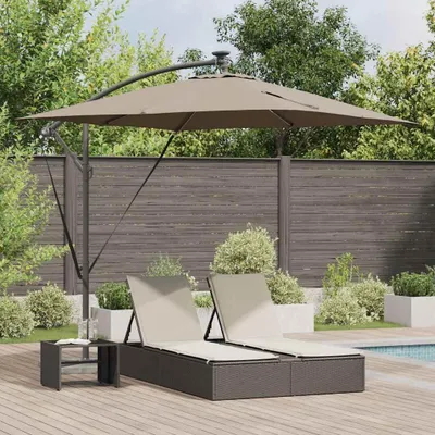 Produktbild von Maison Exclusive - Sonnenschirm 249 x 249 x 250 cm Polyester und Aluminium Taupe