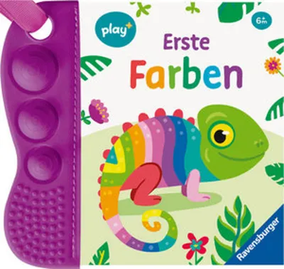 Produktbild von Ravensburger Play+ flip&pop: Erste Farben (Mein allererstes Beißbuch), Baby-Buch ab 6 Monate