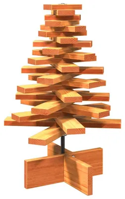 Immagine prodotto di vidaXL Albero di Natale da decorare marrone cera 60 cm legno di pino massiccio