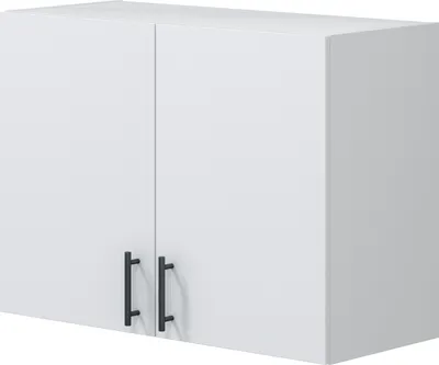 Image de Hängeschrank >KIRA< in Weiß glänzend/Mattweiß - 80x59x34 (BxHxT)