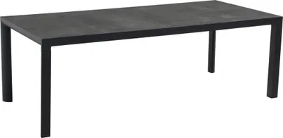 Tisch Murcia Keramik Aluminium Grau Anthrazit 220 x 100 x 74 cm