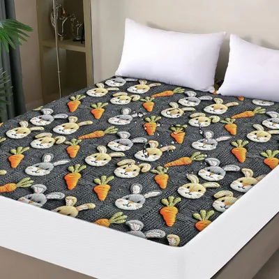 Produktbild von Spannbettlaken 140x200cm Wasserdicht Atmungsaktiv Inkontinenzauflage Dunkelgrau