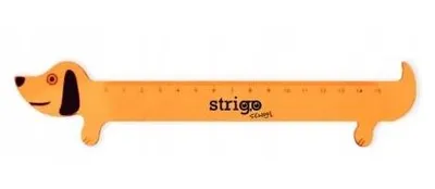 Produktbild von Strigo Kunststofflineal mit Jamnik-Motiv, 15 cm