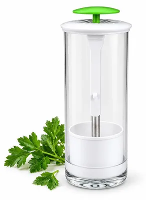 Produktbild von Kräuter Aufbewahrungsbox, Frischhaltebehälter für Kräuter und Gemüse, mit Deckel und Belüftung, Weiß