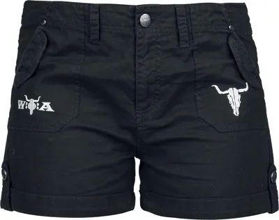 Produktbild von Wacken Open Air Hotpant Damen Wacken schwarz Band-Merch, Bands 100% Baumwolle M