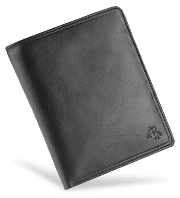 Obrázek produktu pro Viscont pánská peněženka z přírodní kůže černá RFID 13,5x11 cm