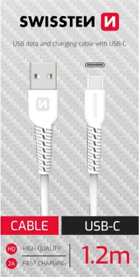 Immagine prodotto di Cavo dati USB / USB-C (bianco, 1,2 m)