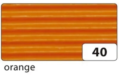 Obrázok produktu pre Folia 741040 Vlnitá lepenka - 50 x 70 cm, oranžová