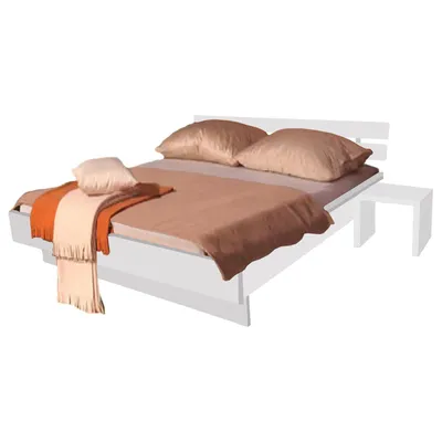 Produktbild von Bett Dublin 418203WE, 140x200 mit Nachttisch, weiss
