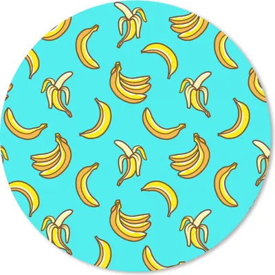 Produktbild von MuchoWow® Mauspad Mousepad Design - Banane - Frucht - Muster 30x30 cm - Mousepads - Maus Mat - Pad - Mausunterlage - Tischunterlage - Schreibtischmatten