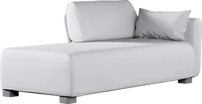 Produktbild von Dekoria Bezug für Mysinge Recamiere Sofa, weiß, Sofahusse, Mysinge Recamiere