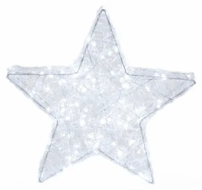 Obrázek produktu pro Svítící vánoční dekorace, hvězda, 50 cm