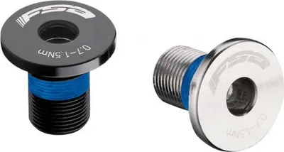 Produktbild von FSA Kurbelschrauben M8 Silber - Chromoly-Stahl Paar mit Self-Extracting.