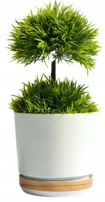 Obrázek produktu pro Kerd Dekor DUO, květináč 18 cm, vzhled dřeva, krémová barva