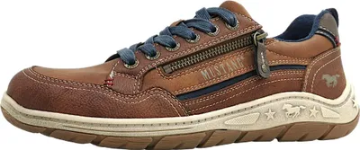 Produktbild von Mustang Herren Sneaker mit Farbschweif und Logosohle 15M0181001, Größe:43 EU, Farbe:Braun