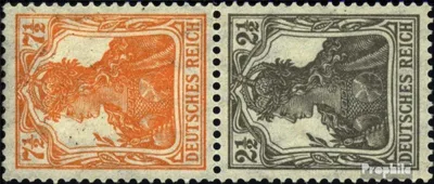 Produktbild von Briefmarken Deutsches Reich 1916 Mi S13a mit Falz Germania