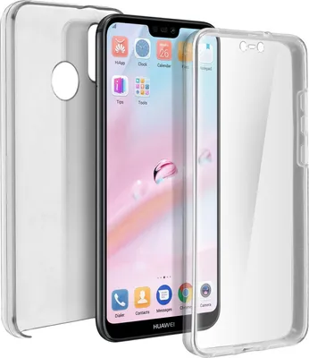 Produktbild von Avizar, 360° Rundum-Schutzhülle (Vorder- und Rückseite) für Huawei P20 Lite, Transparent