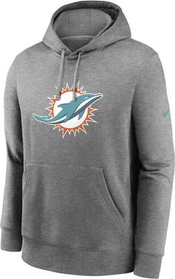 Obrázok produktu pre Pánská mikina Nike Men's NFL Miami Dolphins Nike Club Fleece Pullover Hoodie grey - XL