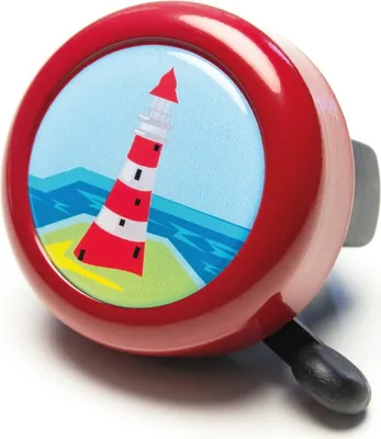 Produktbild von Reich Motivglocke Leuchtturm 55 mm chillirot, rot