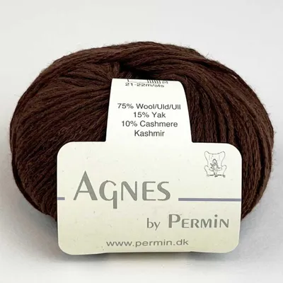 Produktbild von Agnes by Permin – s Chainette-Garn aus Kaschmir und Merino (25 g/110 m) (14 Knäuel)
