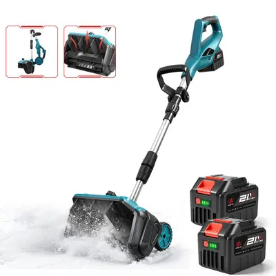 Zdjęcie produktu dla Akumulatorowa Odśnieżarka 21 V, Szerokość Robocza 33 Cm, Regulowana Klapa Wyrzutowa, W Zestawie 2 Akumulatory I Ładowarka