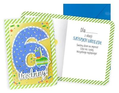 Image de Carte de vœux B6 Anniversaire Chiffres Dream Cards Kukartka