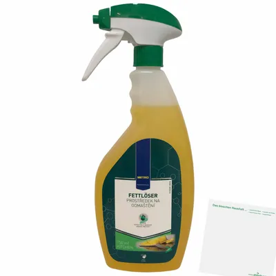 Produktbild von Metro Professional Fettlöser (750ml Sprühflasche) + usy Block