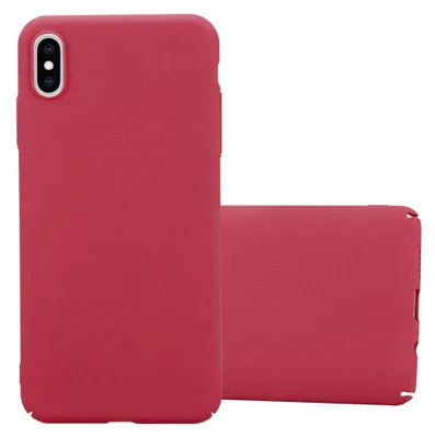 Produktbild von Cadorabo Schutzhülle für Apple iPhone XS MAX Hülle in Rot Etui Hard Case Handyhülle Cover