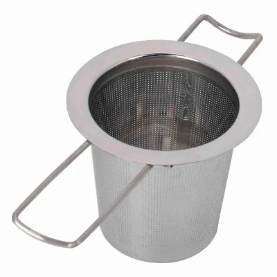 Produktbild von Edelstahl Mesh Tee-Ei Metall Tasse Sieb Faltbare Filter Mit Deckel