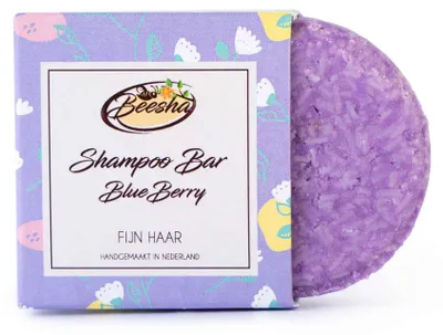 Productafbeelding van Beesha Shampoo Bar Blueberry 60 gram